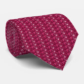 Stropdas Maroon Glitter (Opgerold)