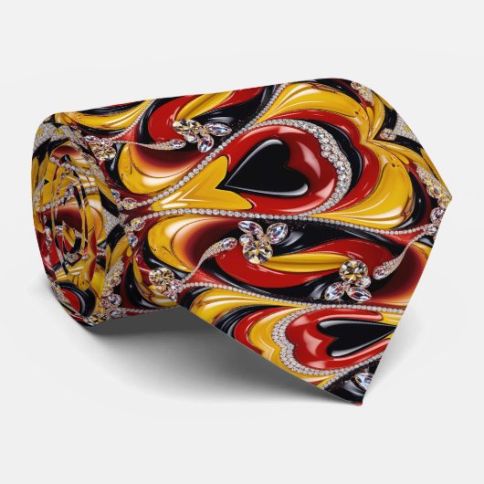 Stropdas met Belgian Colors Design (Opgerold)