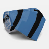 Stropdas met blauw zwaard (Opgerold)