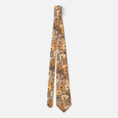 Stropdas met bruine Tan-Hondenliefhebber (Achterkant)