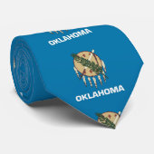 Stropdas met de vlag van Oklahoma, U.S.A. (Opgerold)