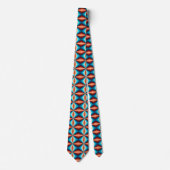 Stropdas met driehoekig patroon met meerdere kleur (Voorkant)