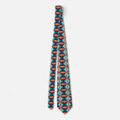 Stropdas met driehoekig patroon met meerdere kleur (Achterkant)