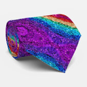 Stropdas met dunne regenboog (Opgerold)