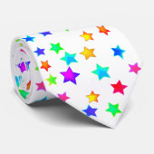 Stropdas met gekleurde sterren (Opgerold)