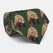 Stropdas met grizzly beer (Opgerold)