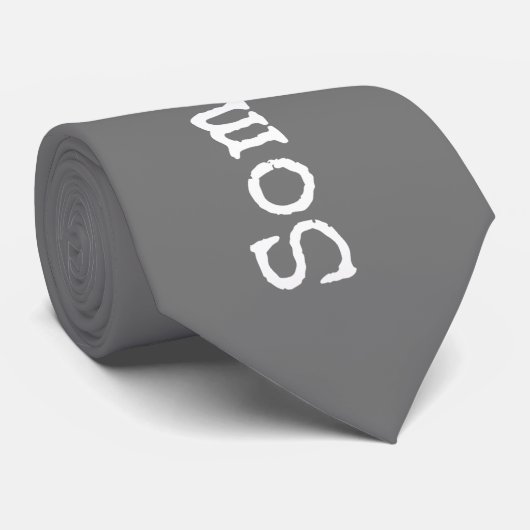 Stropdas met iets grappigs erop, grappige stropdas (Opgerold)