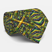 Stropdas met Jamaicaanse kleuren Design (Opgerold)