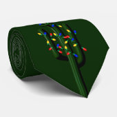 Stropdas met kerstcactus Trees helder licht (Opgerold)