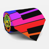 Stropdas met kleurrijk / kleurrijk toetsenbordontw (Opgerold)