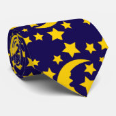 stropdas met maanpatroon en sterpatroon (Opgerold)