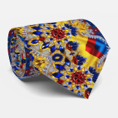 Stropdas met Roemeense kleuren Design (Opgerold)