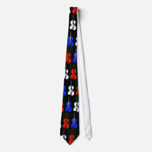 Stropdas met rood, wit en blauw geweld - Gepersona