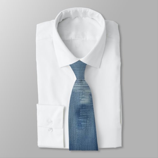 Stropdas met vervaagd denim-effect (Gebonden)