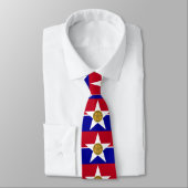 Stropdas met vlag van Dallas, Texas, Verenigde Sta (Gebonden)