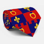 Stropdas met vlag van Montgomery County MD (Opgerold)