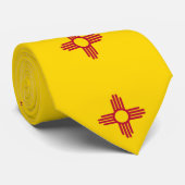 Stropdas met vlag van New Mexico, U.S.A. (Opgerold)