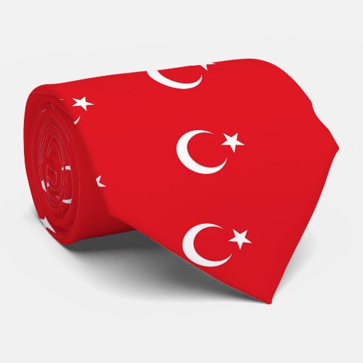 Stropdas met vlag van Turkije (Opgerold)
