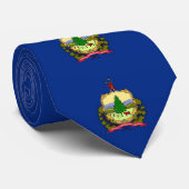 Stropdas met vlag van Vermont, VS (Opgerold)