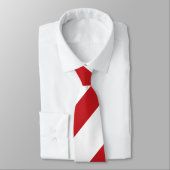 Stropdas met witte en misdaadstreep (Gebonden)