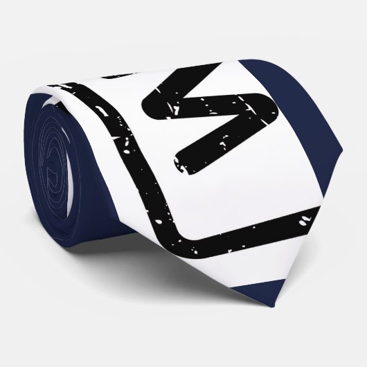 Stropdas met Witte en Roze Wayward Logo (Opgerold)