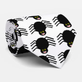 Stropdas met zwarte spin (Opgerold)
