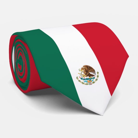 Stropdas Mexicaanse vlag (Mexico) (Opgerold)