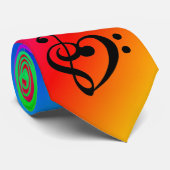 Stropdas Musical Heart (Opgerold)