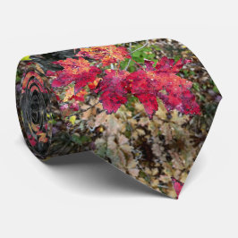 Stropdas / najaarbladpatroon