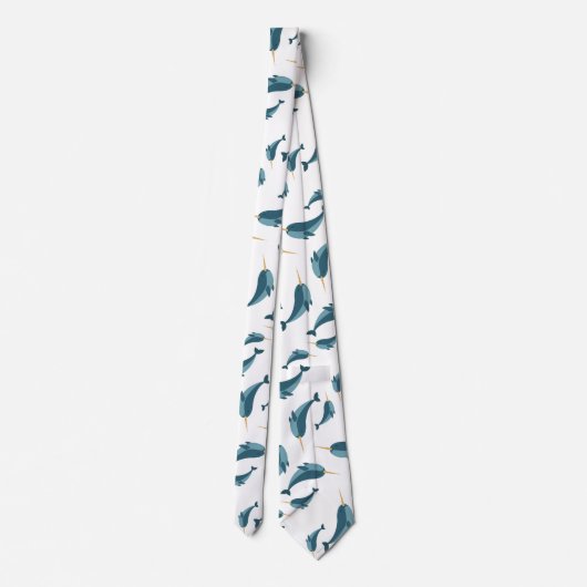 Stropdas Narwhal Pattern (Achterkant)