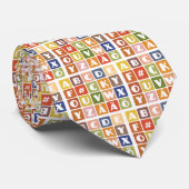 Stropdas Naughty Alphabets (Opgerold)