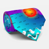 Stropdas Ocean Waves van Artsy Pharmacist (Opgerold)