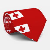 Stropdas onder tonganvlag (Opgerold)