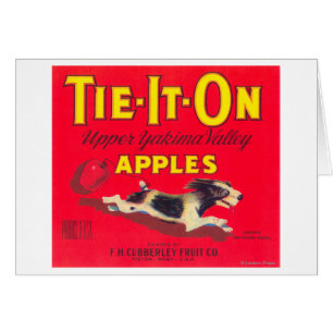 Stropdas op Apple Label (rood) - Tieton, WA
