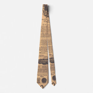 Stropdas oude pagina's voor kranten