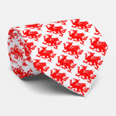 Stropdas Patriotic Welsh Dragon (Opgerold)