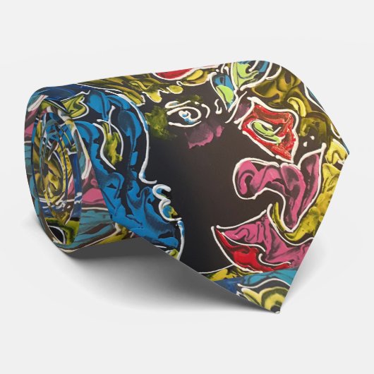 stropdas "peter max art style" (Opgerold)