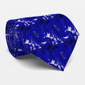 Stropdas Pinrad - Helder blauw (Opgerold)