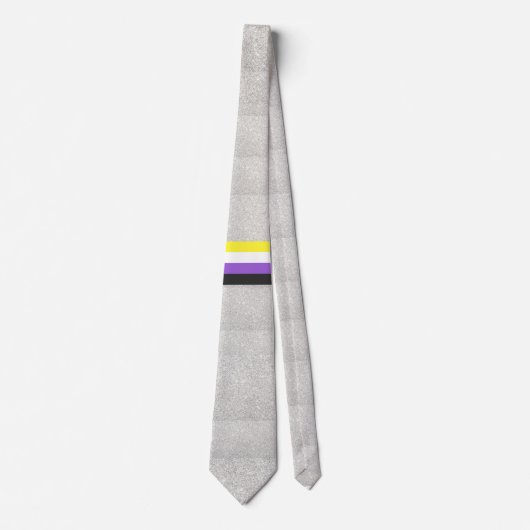 Stropdas Pride Non-Binary Rainbow LGBTI (Voorkant)
