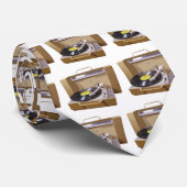 Stropdas Record Player (Opgerold)