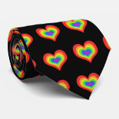 Stropdas regenboogharten (Opgerold)