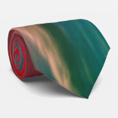 Stropdas Roze en Groene Ombre (Opgerold)