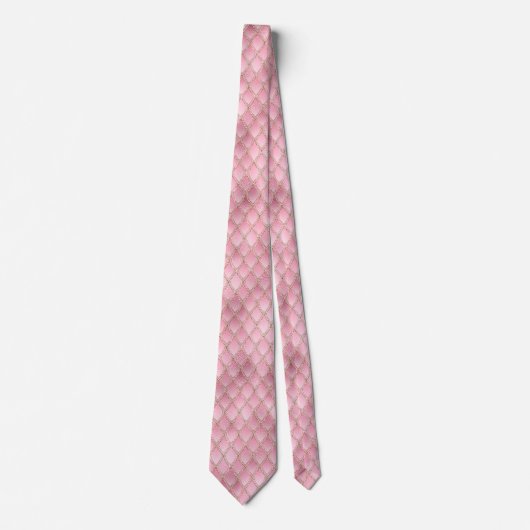 Stropdas Roze ombre Dragon Scales Effect (Voorkant)