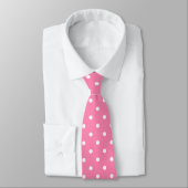 Stropdas Roze poladots (Gebonden)