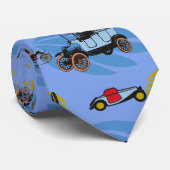 Stropdas schattig met Antiek auto's ontwerp (Opgerold)