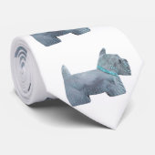 Stropdas Scottie Terrier (Opgerold)
