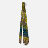 Stropdas Serene Autumn Walk Painterly (Achterkant)