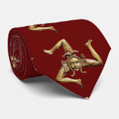 Stropdas Sicilië Trinacria (Opgerold)