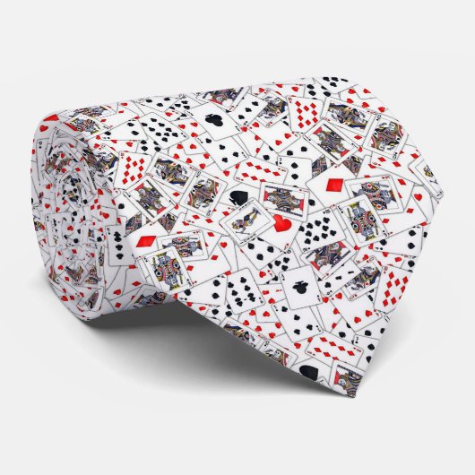 Stropdas speelkaarten (Opgerold)