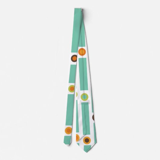 Stropdas strips en cirkels (Achterkant)